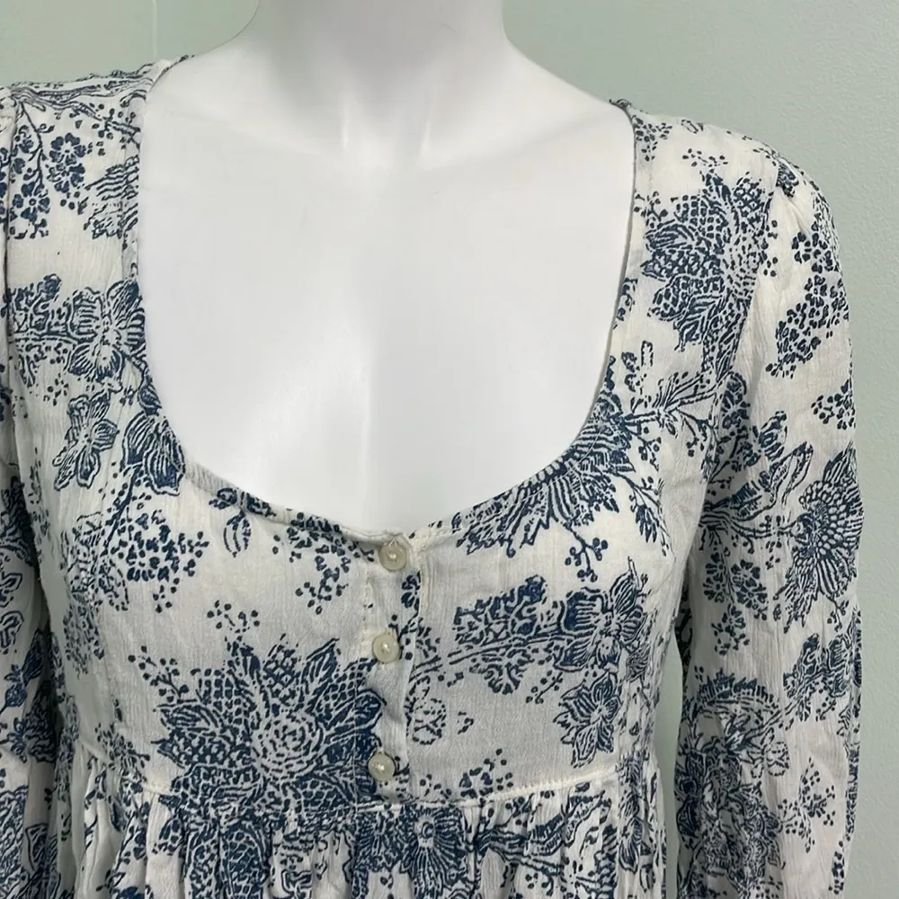 Ralph Lauren Denim and Supply blue & white print dress size small - Image 3