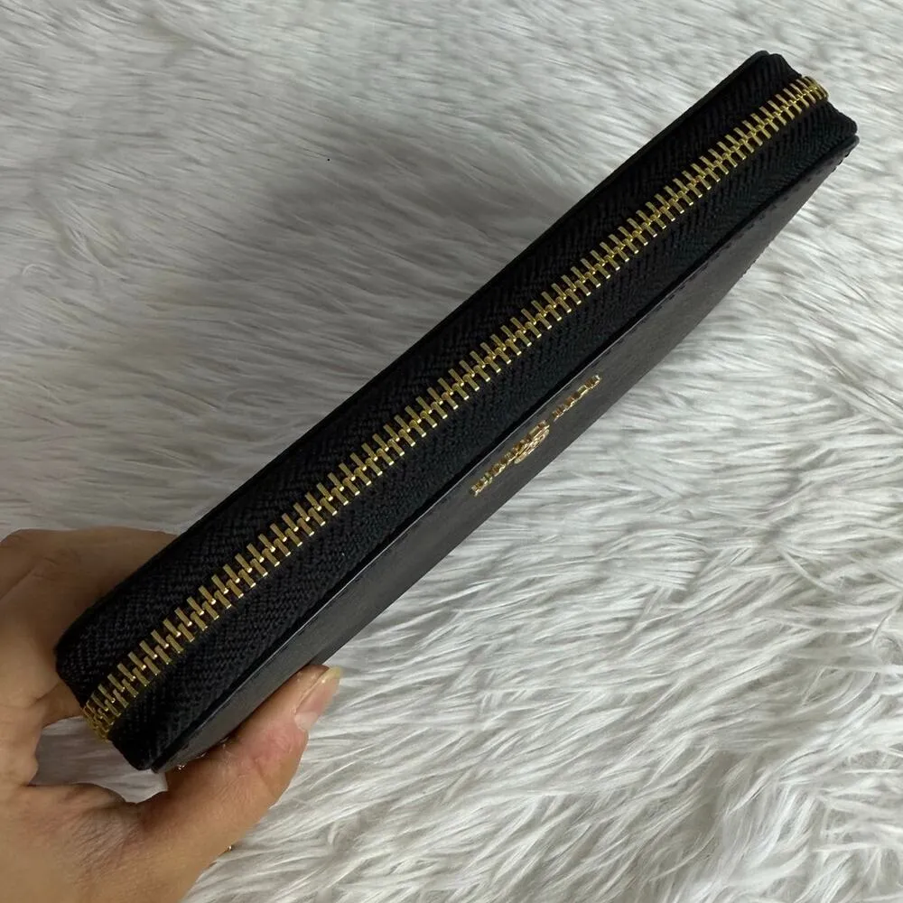 NWOT Michael Kors Black Zip Around Wallet - Image 8