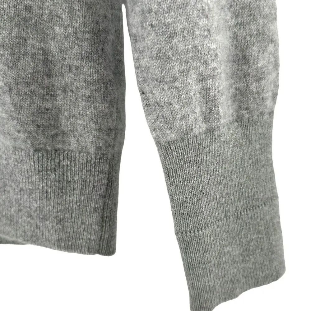 Everlane Ash Gray 100% Cashmere Crew Neck Sweater Size Medium - Image 4