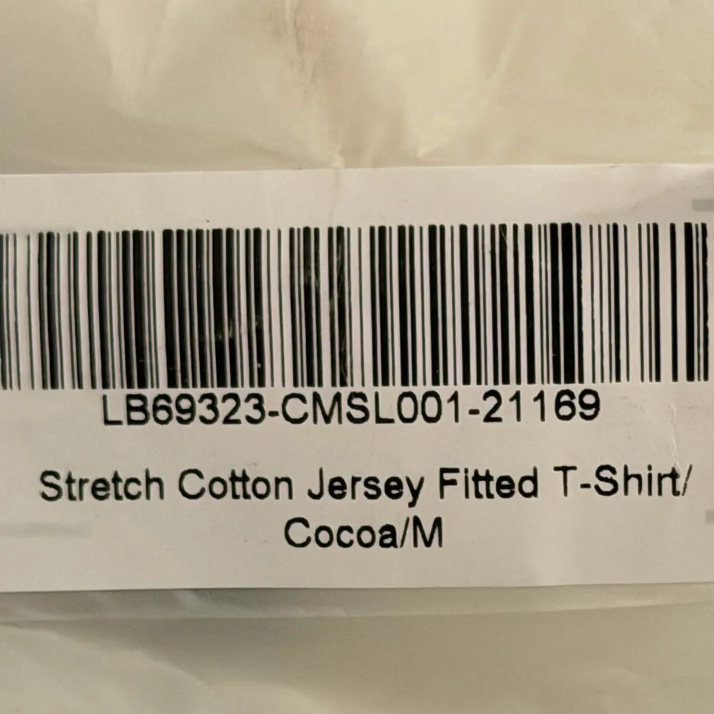 NWOT Quince Cotton Jersey Fitted T-Shirt Cocoa Brown Sz M - Image 7