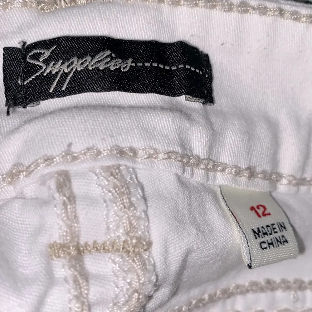 Supplies white denim Mila modern crop size 12 - Image 4