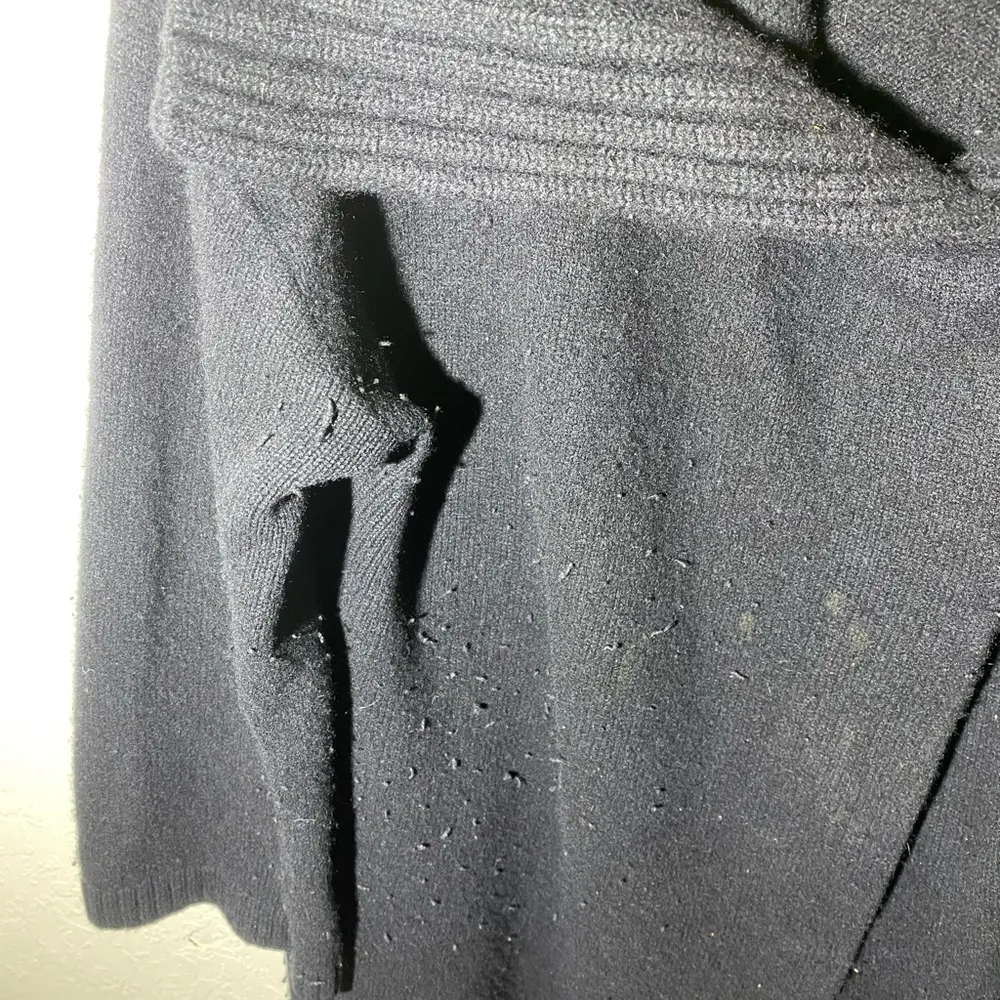 Kinross Cashmere‎ Black 100% Cashmere Cardigan ( M ) Size M - Image 4