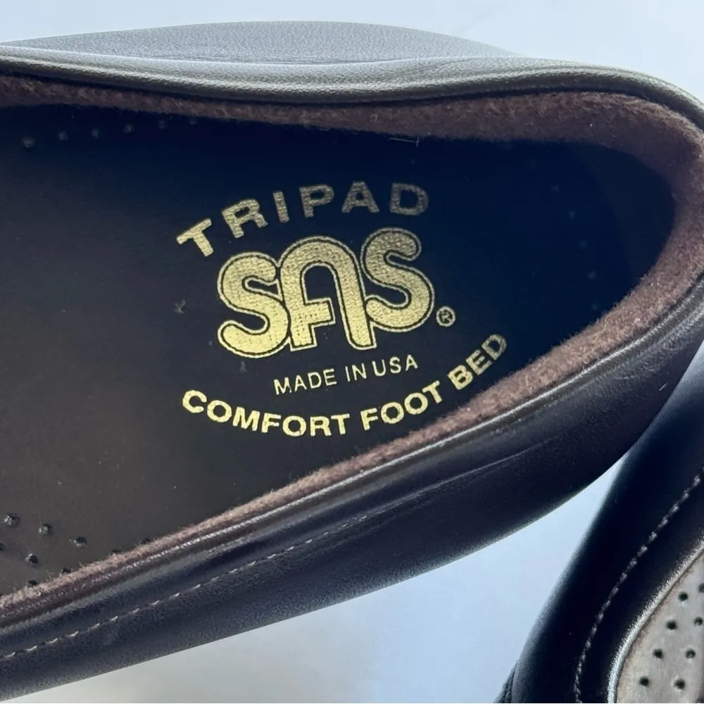 SAS Dark Brown Mary Jane Women's Shoes Sz 10.5 Black - Image 2