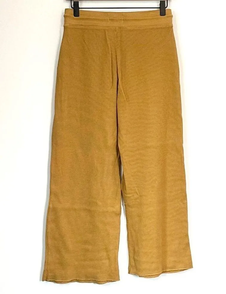 NWT MATE the Label RARE Yellow Organic Thermal Wide Leg Pant - S - Image 8