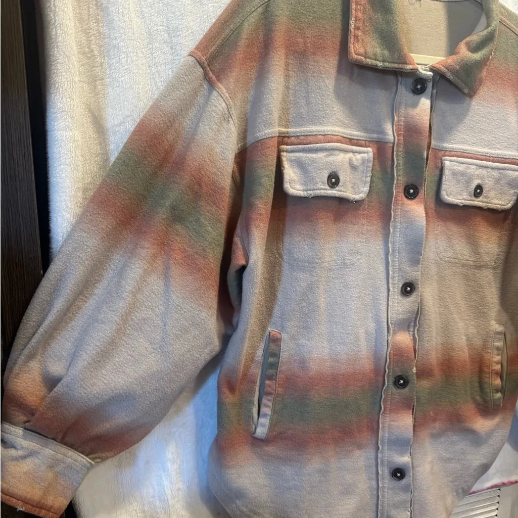 Free People Printed Ruby Jacket in Marzipan Combo Size M - Image 10