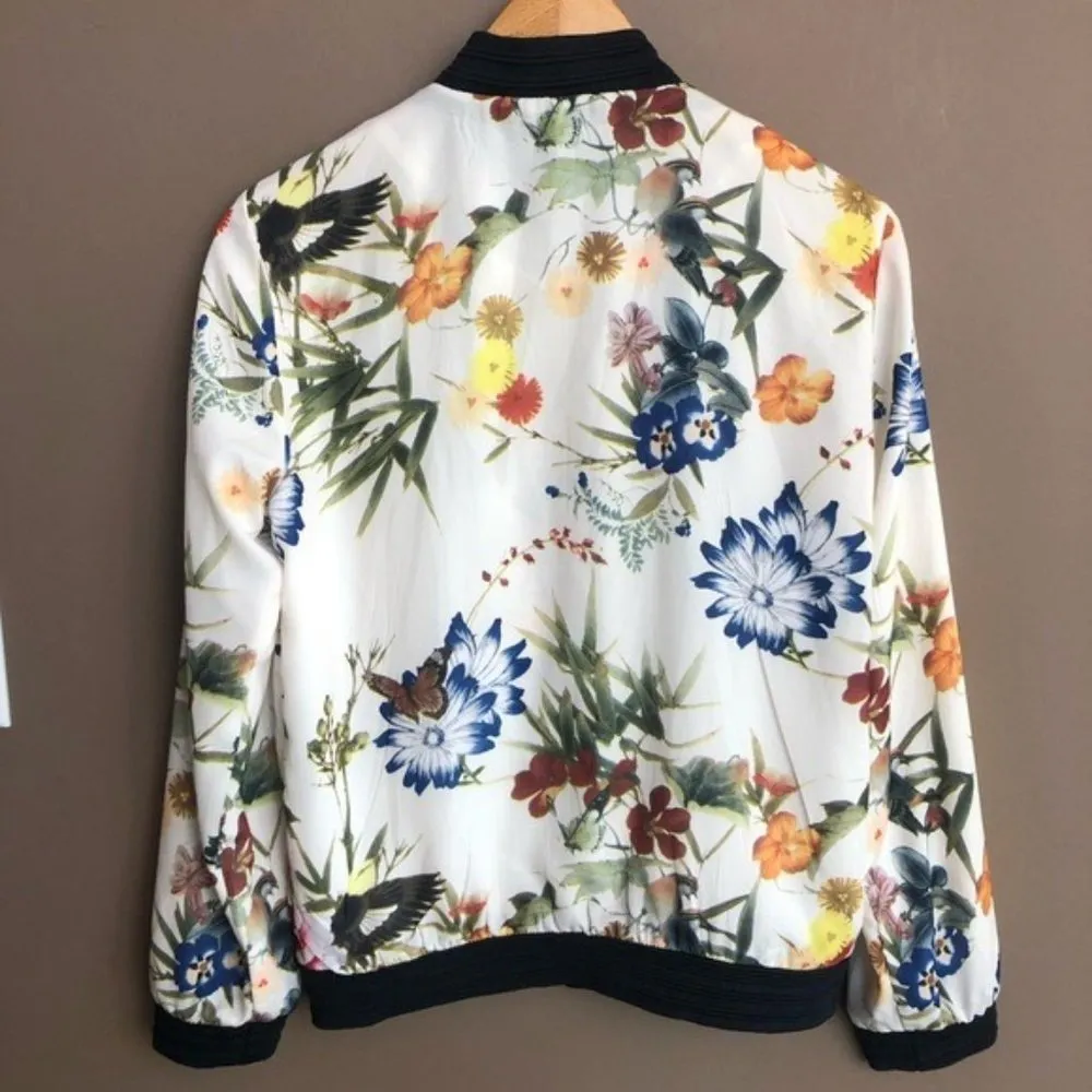 Bagatelle Collection‎ Floral Bomber Jacket Small - Image 6