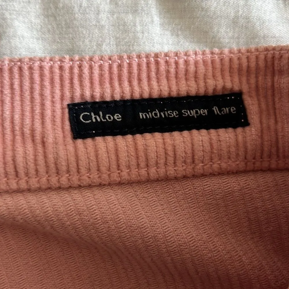 Citizens of Humanity Corduroy Kick Flare Pants Mid Rise Pink‎ Y2K Size 25 - Image 8