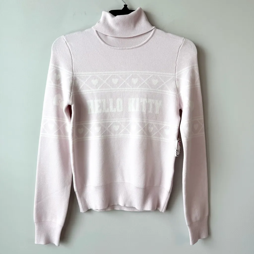 Forever 21 x Hello Kitty &‎ Friends Turtleneck Sweater Pink S - Image 2