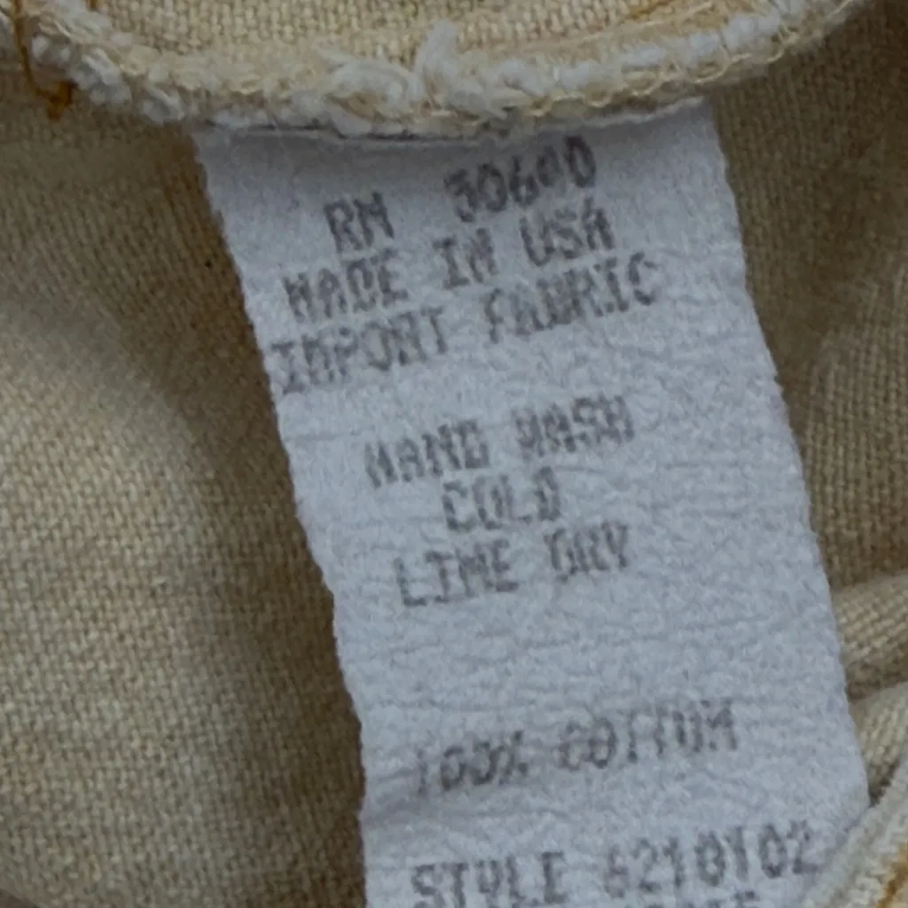 Hype Western Button Up Shacket Shirt Cream Womens Large Brown - Image 10