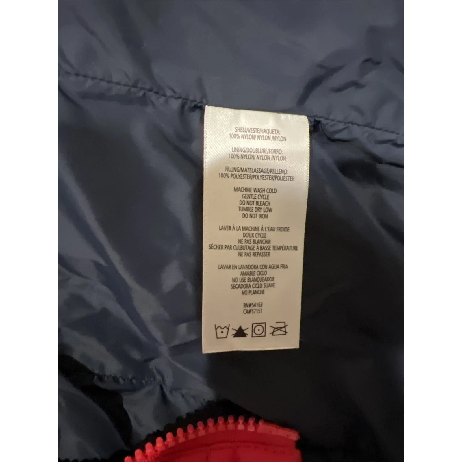 Tommy Hilfiger Sport Hooded Puffer Jacket Red Color Block Preppy Cozy Outdoor - Image 13