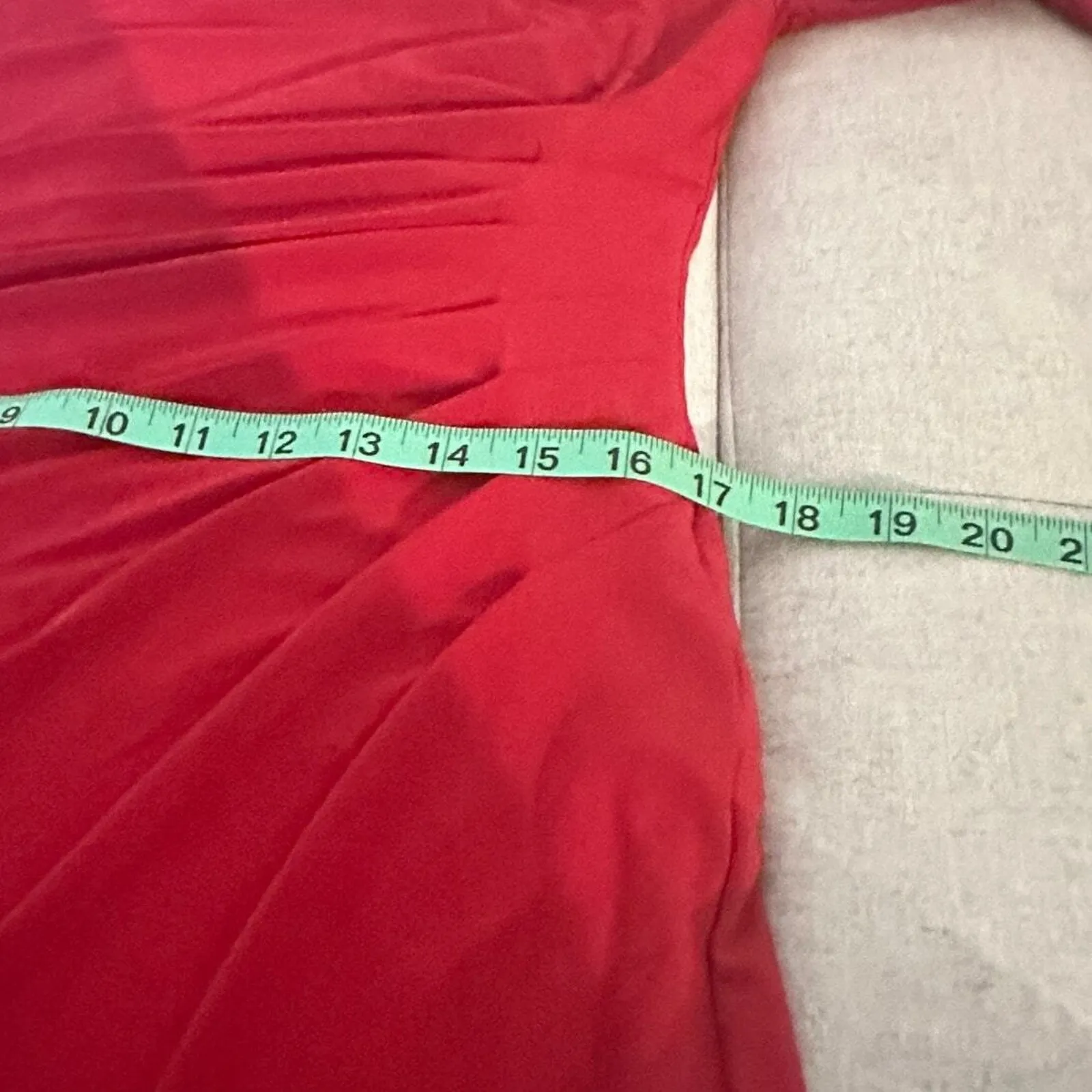 Lauren Ralph Lauren Sheath Career Dress Womens‎ Sz 14 Side Ruched Office Siren Red - Image 8