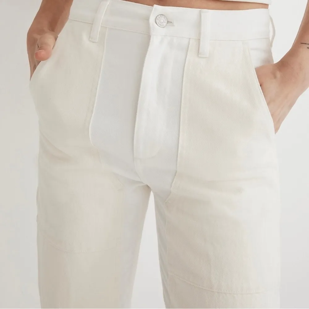 Madewell The '90s Straight Jean: Two-Tone Workwear Edition sz 30 - Image 6