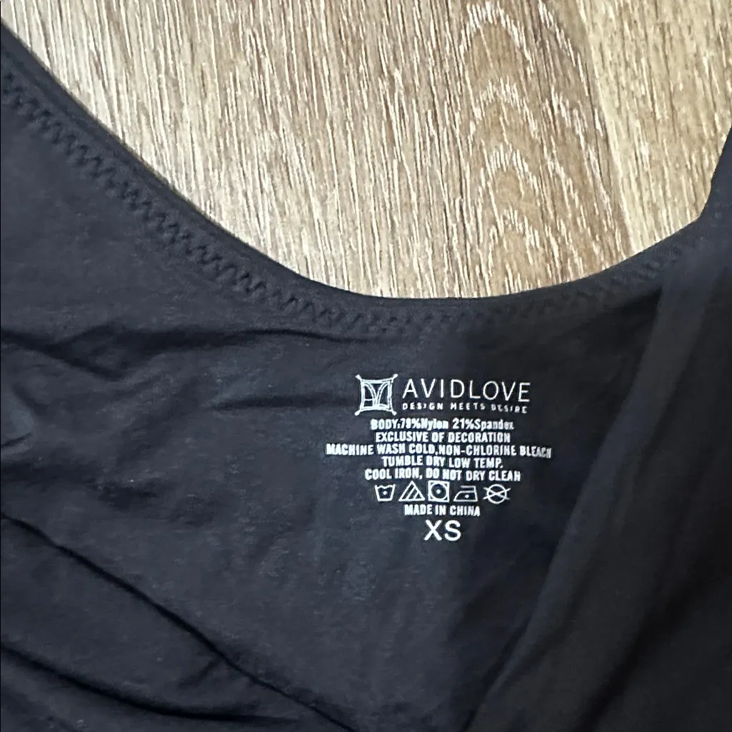 Black Bodysuit XS avidlove - Image 2