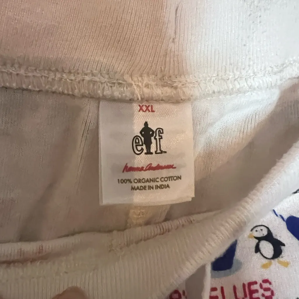 Hanna Andersson Elf Fairisle Long John Pajama Pants in Size Extra Extra Large White - Image 8