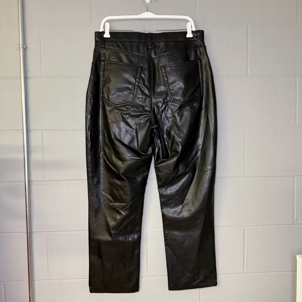 Abercrombie & Fitch The 90s Straight Ultra High Rise Leather Crossover 32/14 S - Image 6