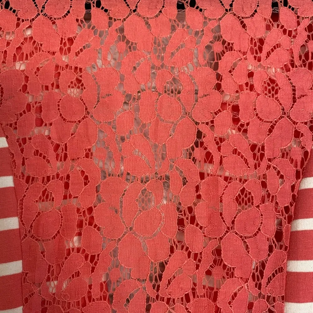 Love on a Hanger Striped Blazer with Lace Details - Image 4