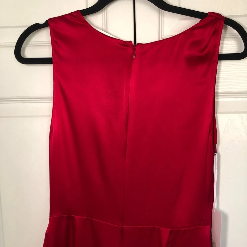 NWT Amanda Uprichard 100% Silk Cowl Neck Mini Dress Size M - Image 9