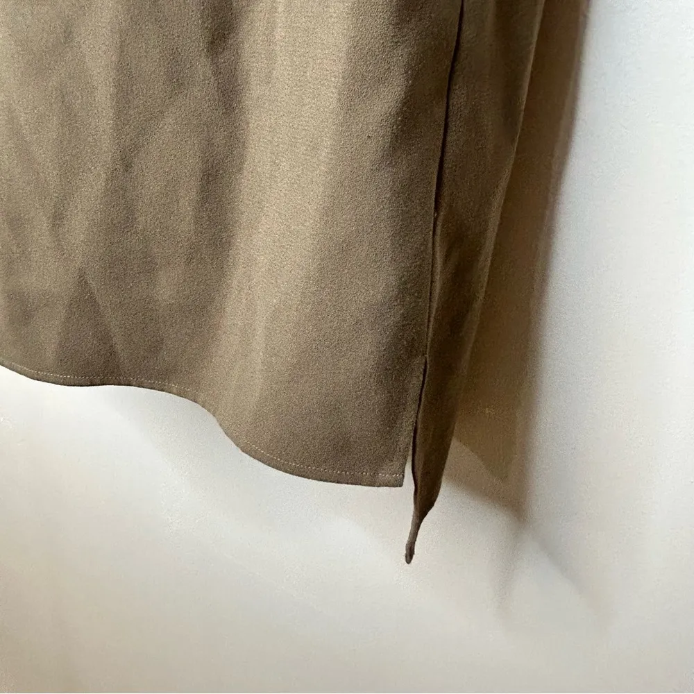 All Saints Jay Sleeveless Pleated Dress in Camo Green Size M - Image 9