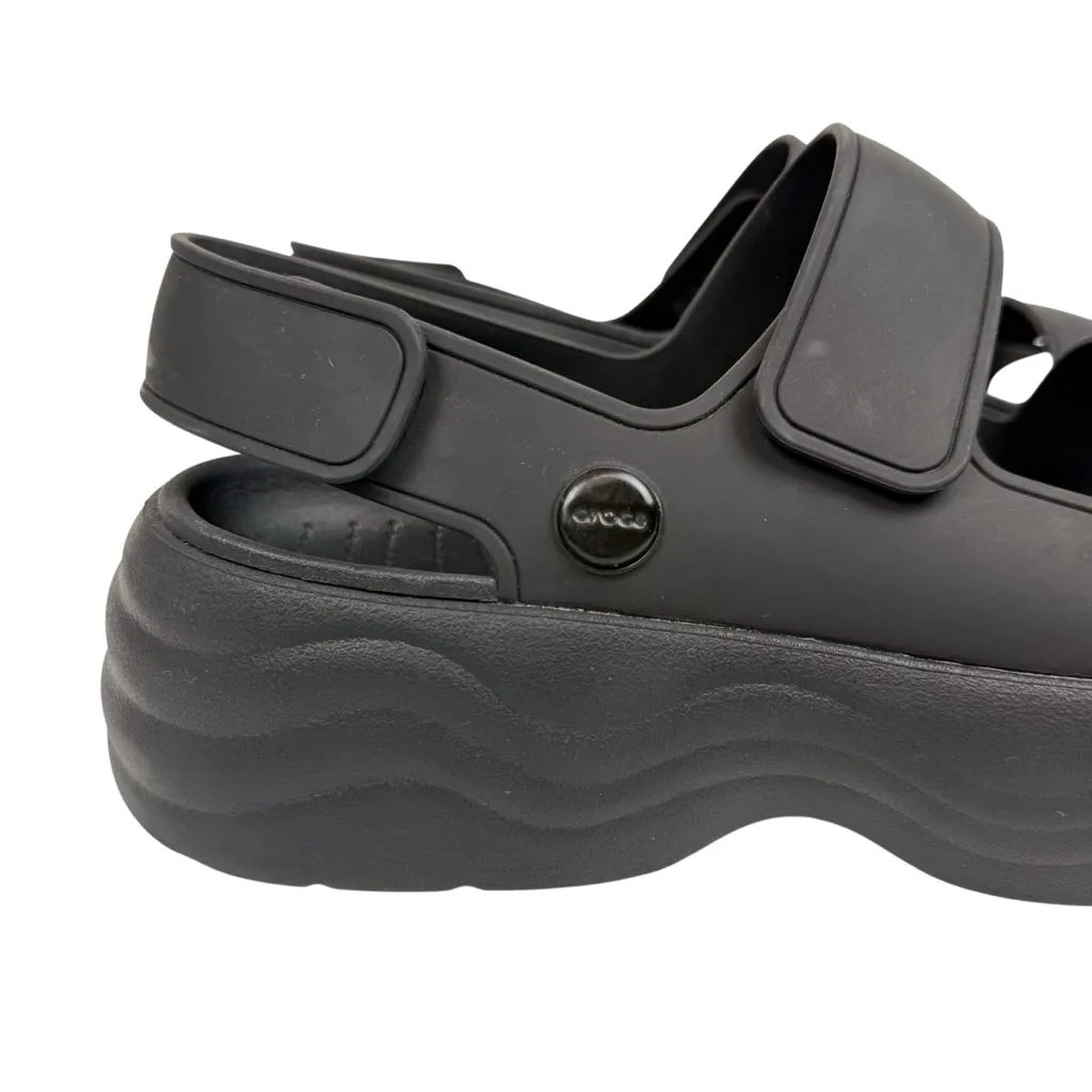 Crocs Skyline Platform Sandal Black Womens Size‎ 7 - Image 11