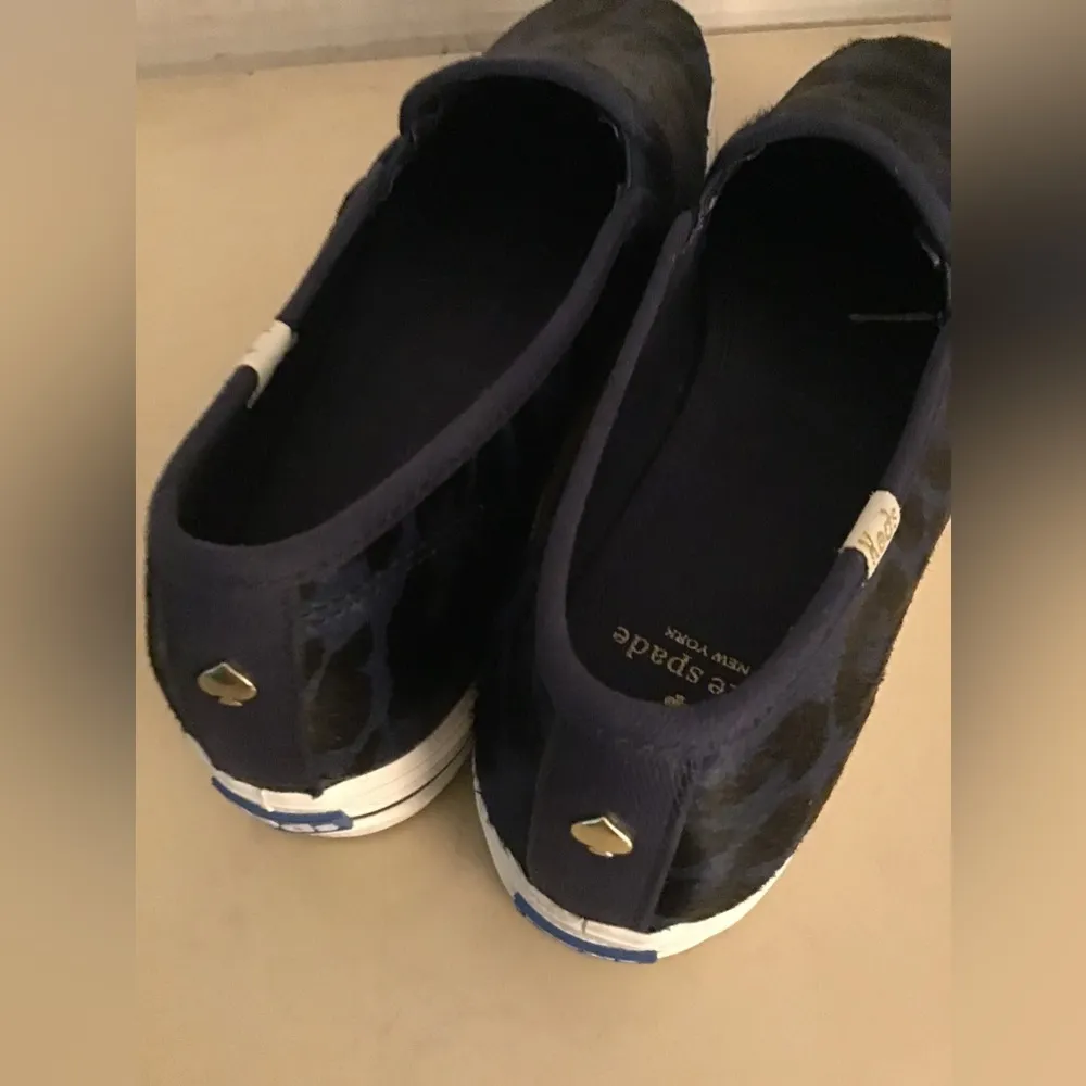 Kate Spade keds Tripler decker blue leopard platform sneakers US 8.5 - Image 5
