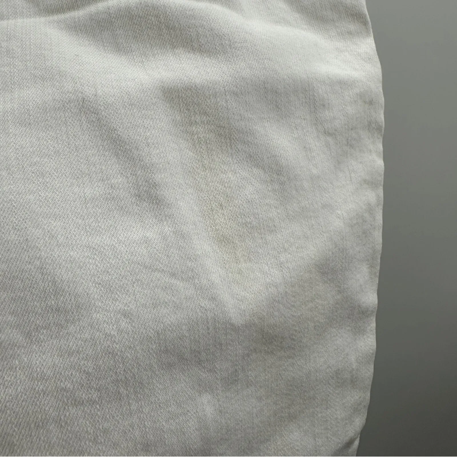 Madewell‎ The Perfect Vintage Crop Jeans in Tile White: Raw-Hem Edition Sz 31 - Image 11