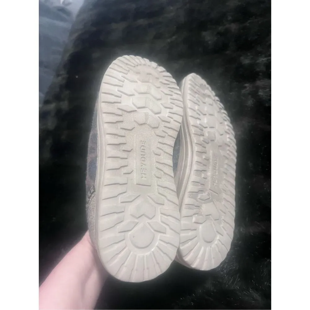 Hey Dude Helis Leo Nut Leopard Shoes Faux Fur Lining Slip On Boots Women Size 8 - Image 4