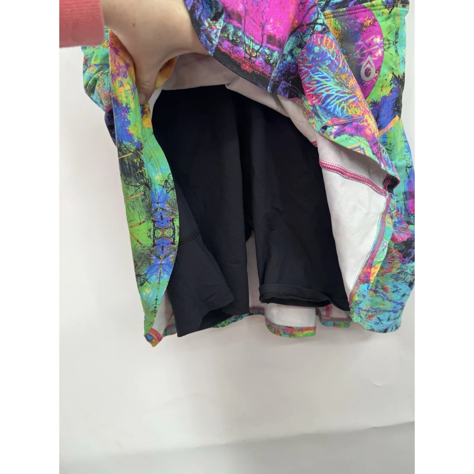 Dona Jo Flirty Skort Tennis PickleBall Golf Women's Sz S Vibrant Art Athletic - Image 3