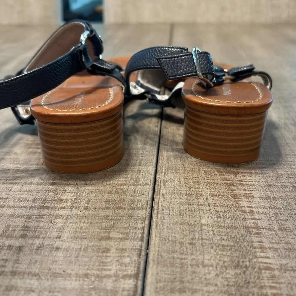 Nautical women’s thong leather sandals. - Image 4