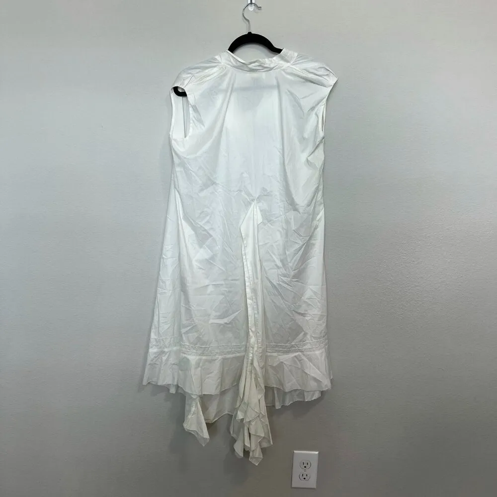 Zac Posen White Oversized Dress Size Medium Color White - Image 4
