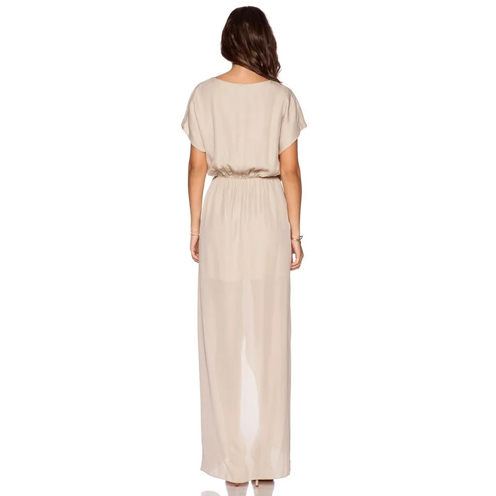 Rory Beca | Medium | 100% Silk MAID by Yifat Oren Plaza Gown in Nude | MSRP $182 - Image 3