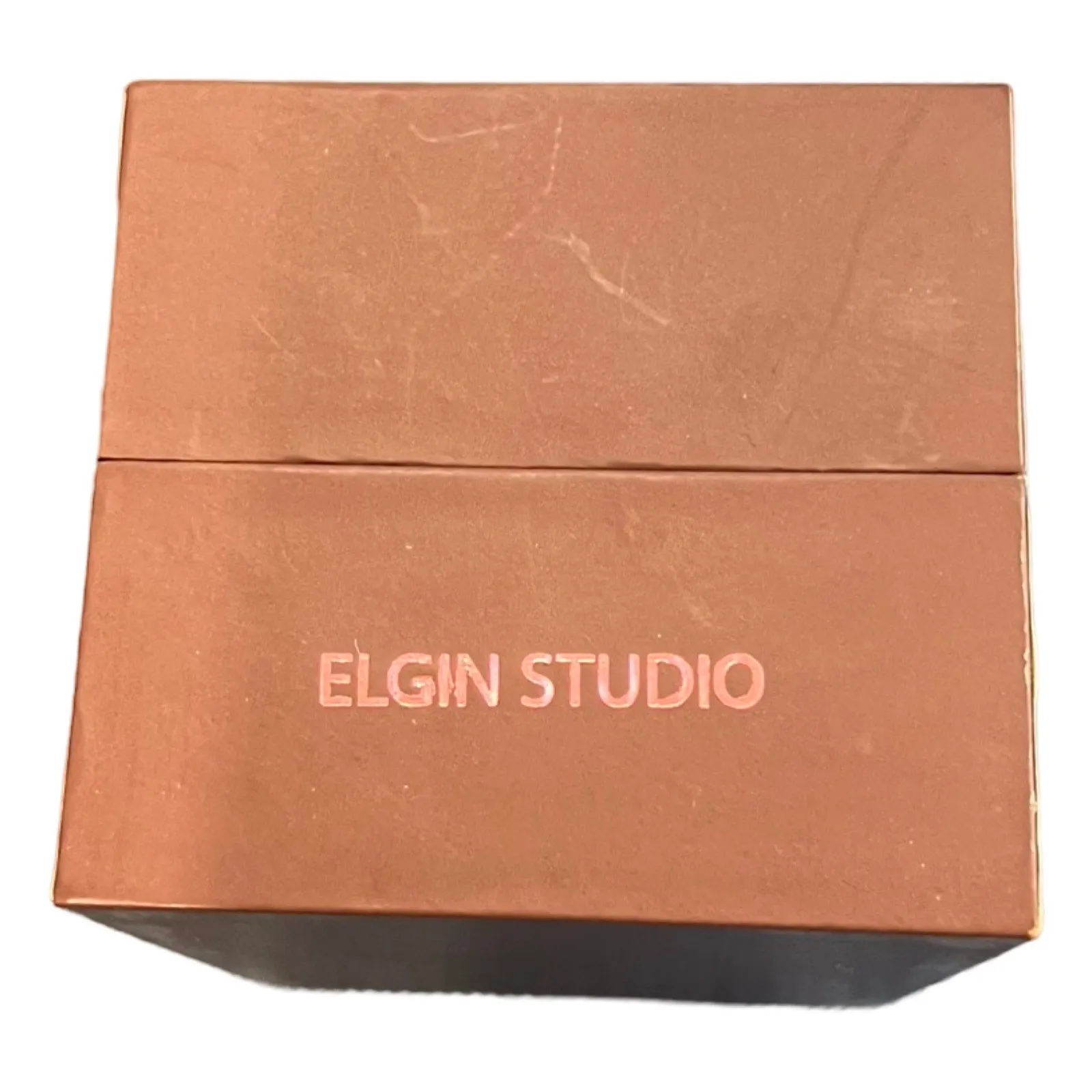 Elgin Studio Rose Gold Fold Over Clasp Analog Swarovski Crystal Watch NEW in Box - Image 4