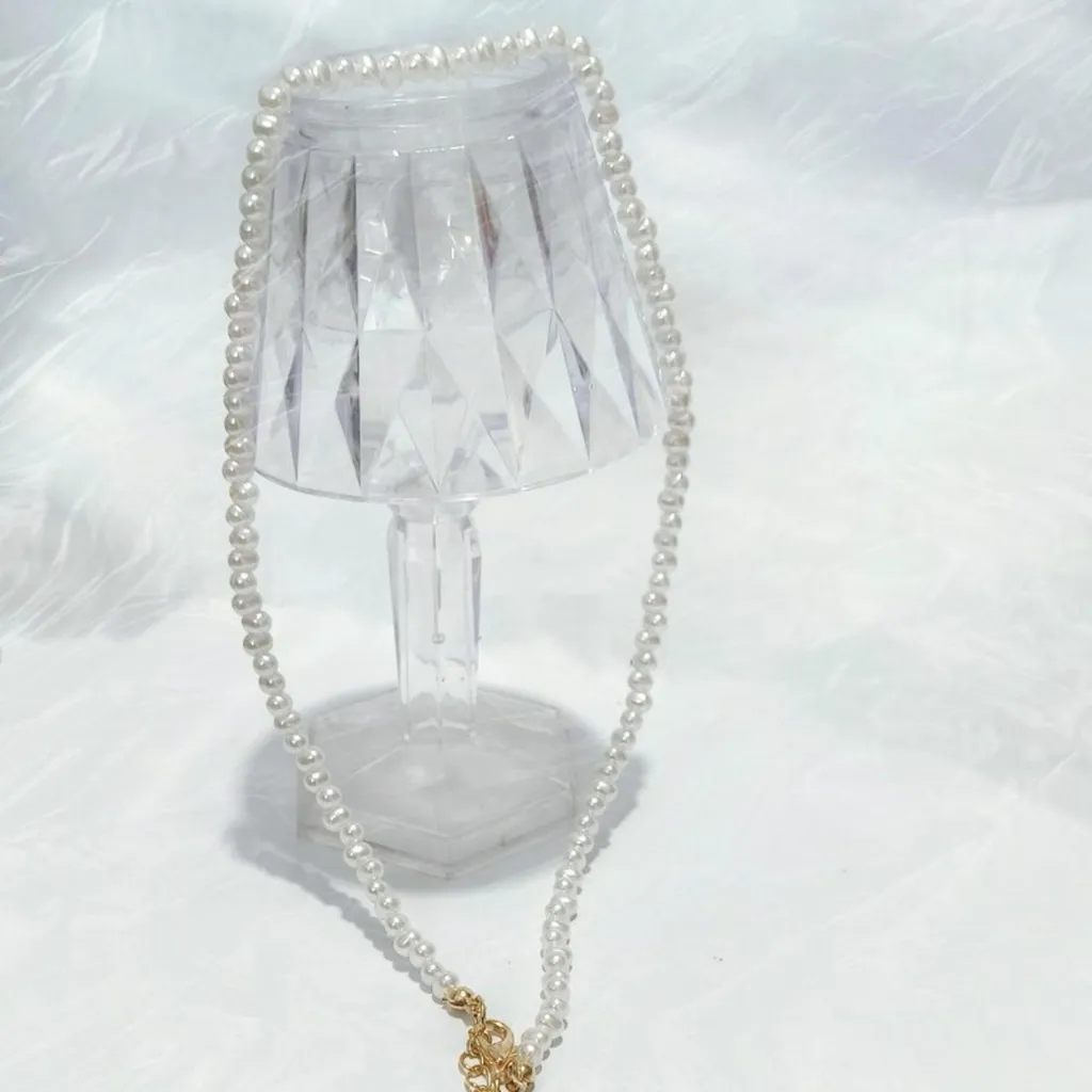 Rice pearl necklace collarbone chain - Image 4