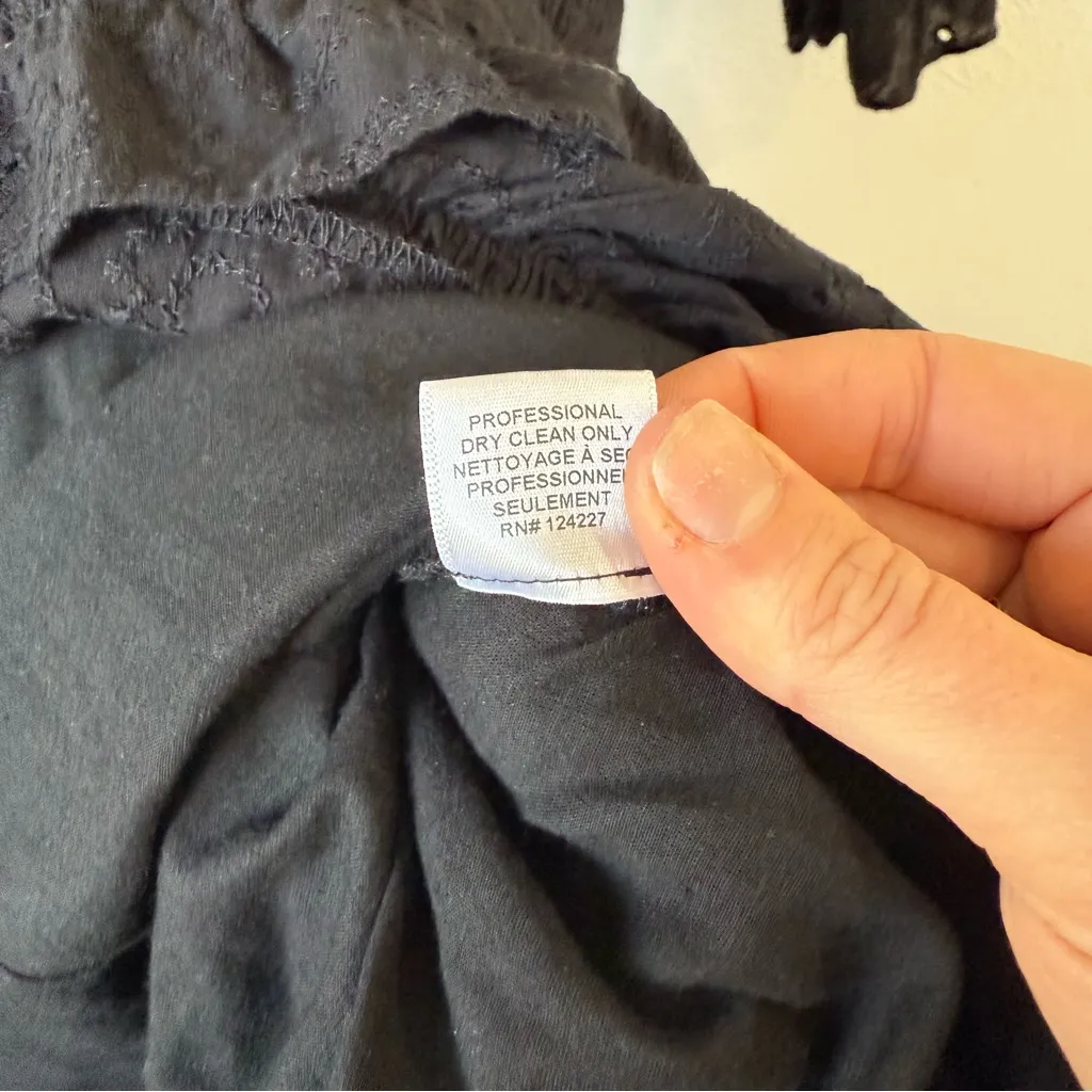 Misa Doutzen Eyelet Mini Ruffle Dress Sz L - Image 8