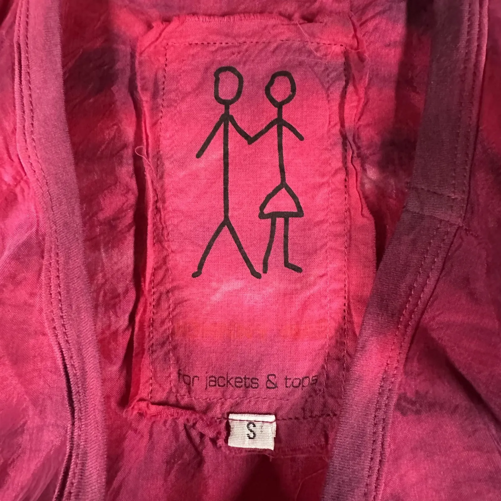 Johnny Was Shirt Womens Small Pink Purple Ombre Tie Dye Tunic Boho Dolman - Image 5