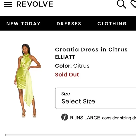 ELLIATT Croatia Dress in Citrus - Image 2