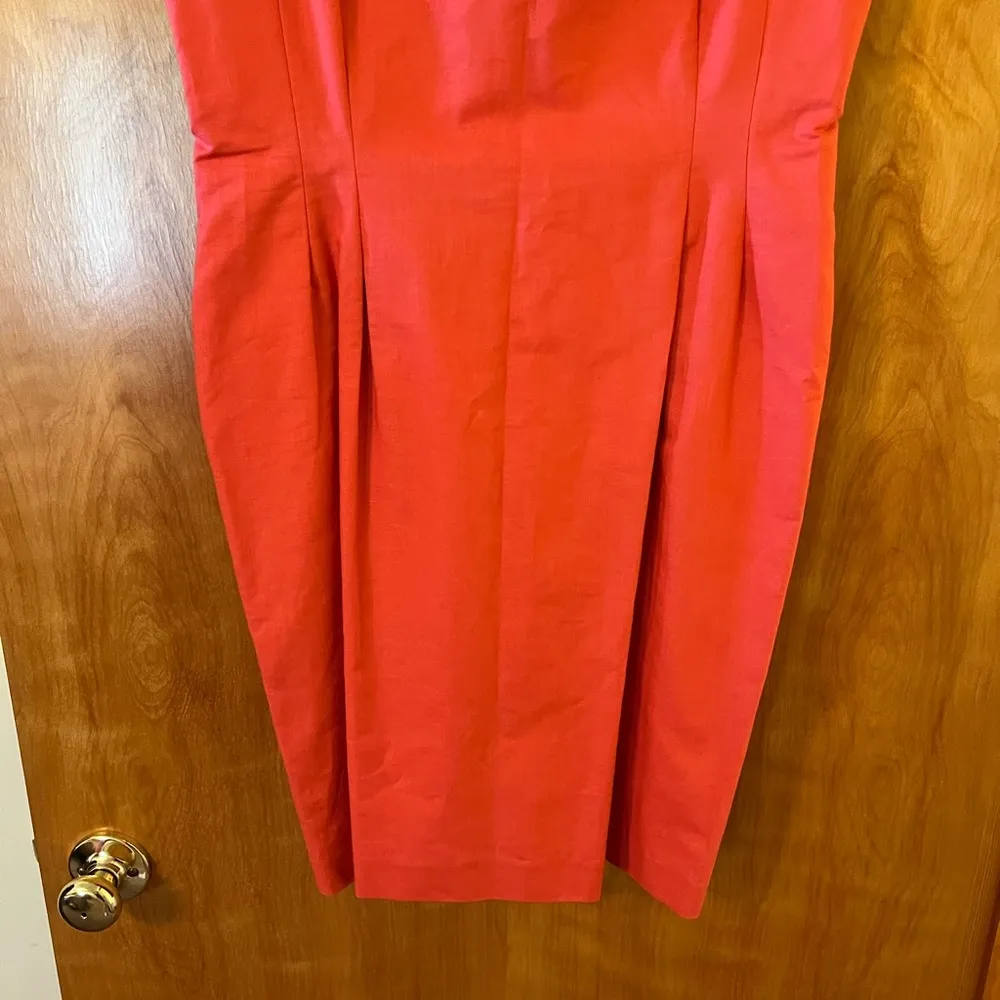 Laura Ashley Vintage Color Block Fitted Dress Made British Hong Kong NWT 12 - Image 4