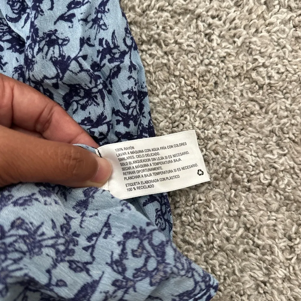 Knox Rose Blue Patterned Women's Top - Image 6