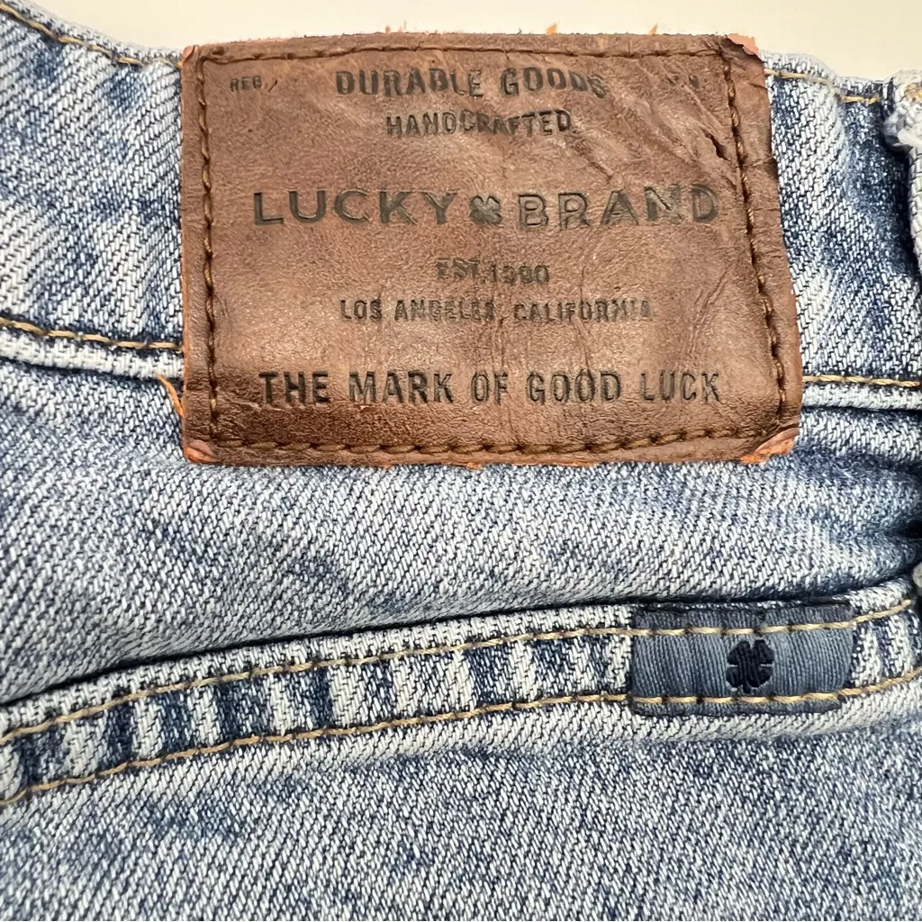 Lucky Brand Lucky Pins Shorts Light Blue Distressed Jean Shorts Size 10/30” - Image 5