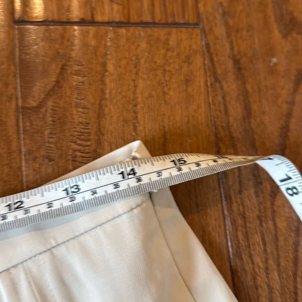 Talbots stretch khaki a-line pleated skirt size 10 - Image 6