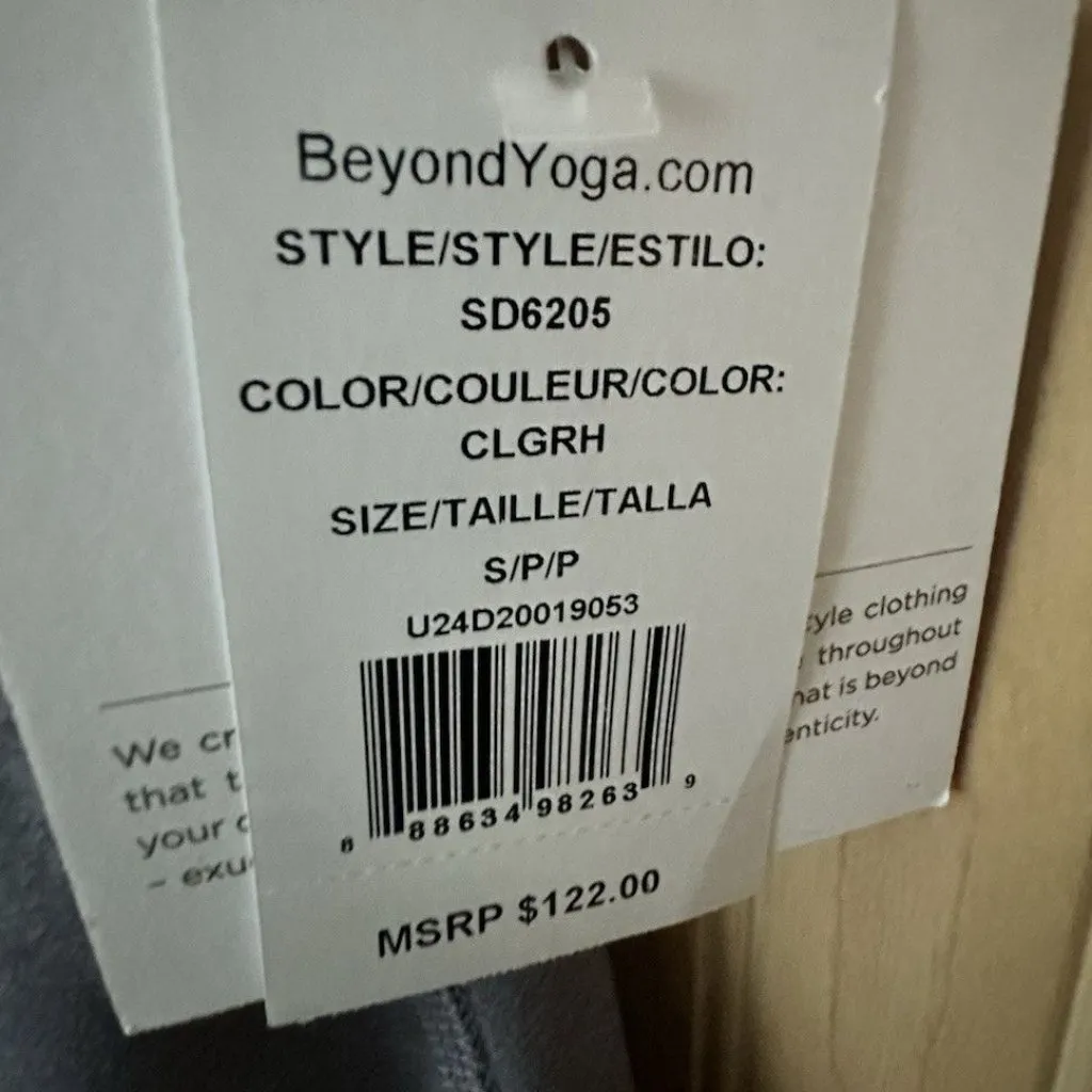 Beyond Yoga Women's Spacedye Inspire Midi Dress Cloud Gray Size Small NWT - Image 3