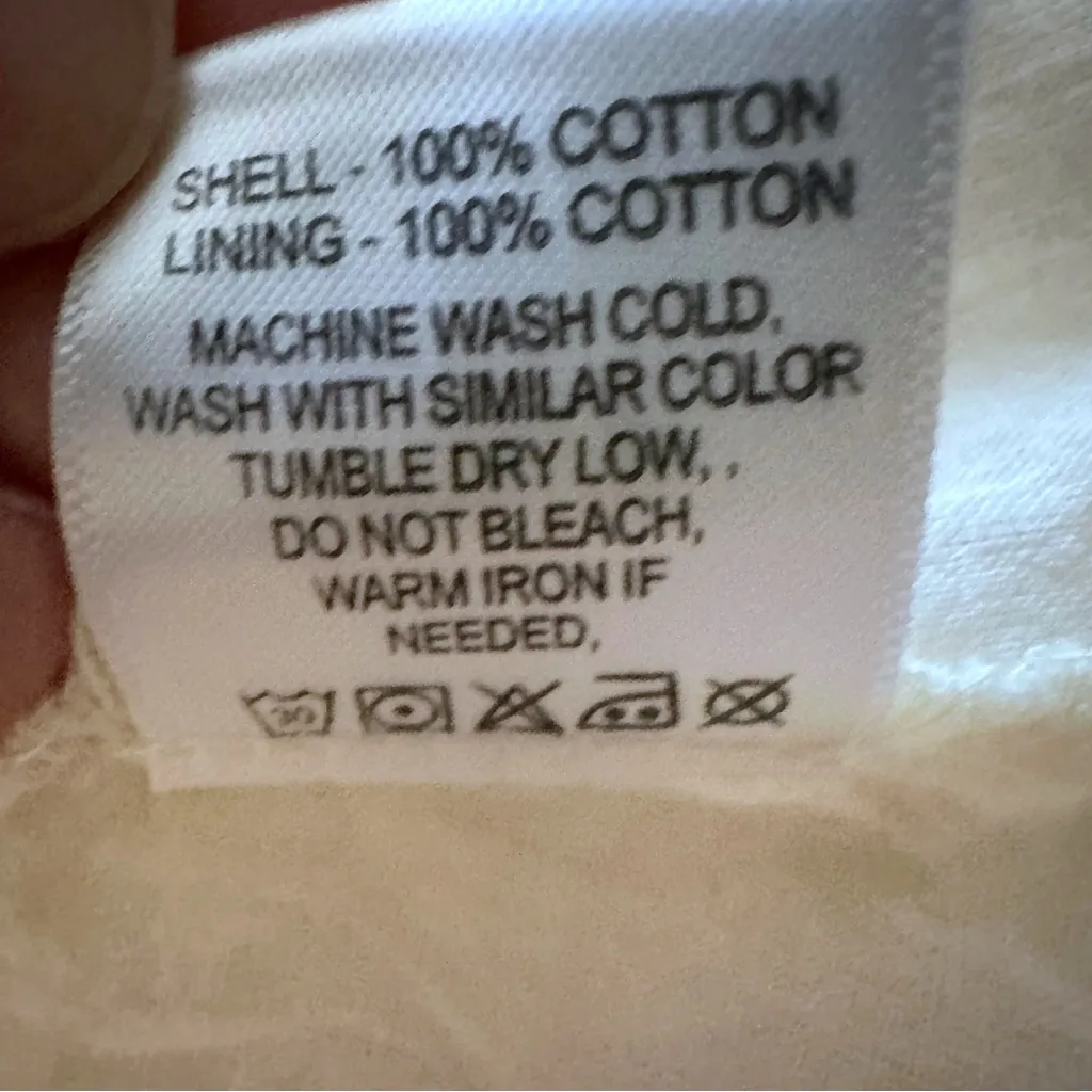 ABLE Harper Cream/White Pin Striped Three Tier Cotton Fully Lined Maxi Skirt White Size XS - Image 5