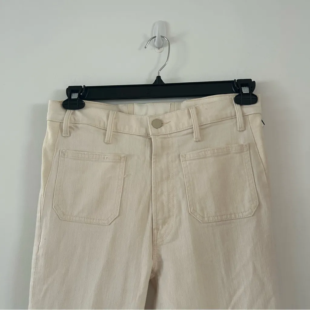 MOTHER Denim Act Natural The Hustler Patch Pocket Denim Jeans Size 26 - Image 3