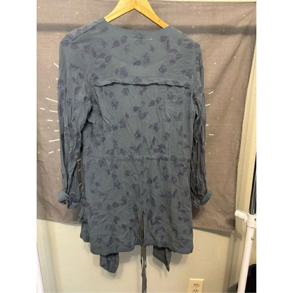 Hei Hei Floral Embroidery Cardigan a10 Blue Size XS - Image 5