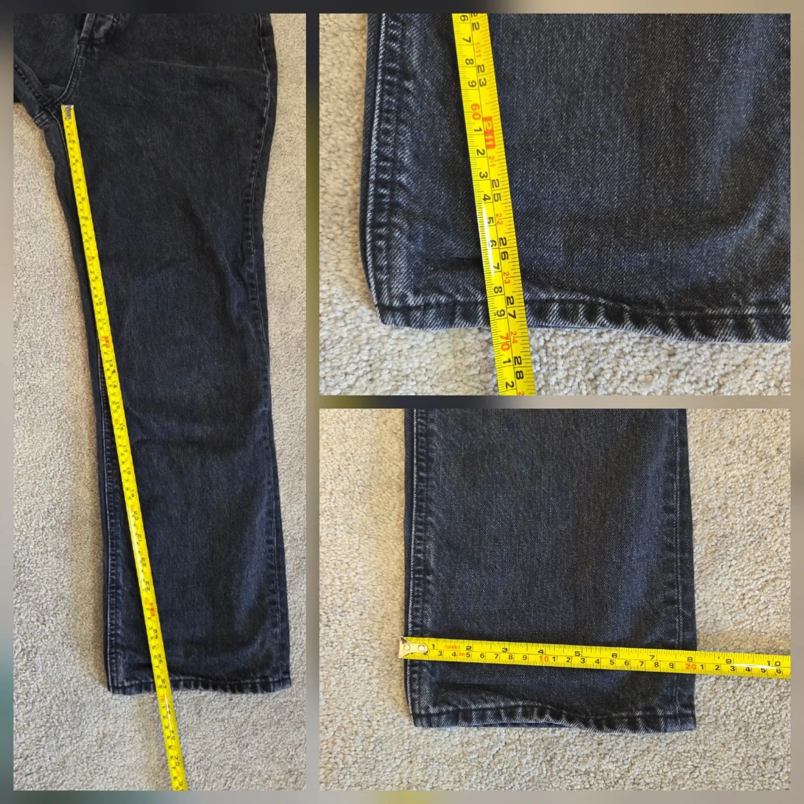 Denim Forum The Joni High Rise Loose 29L Women’s Denim Jeans Size 28 Grunge 90s Black - Image 8