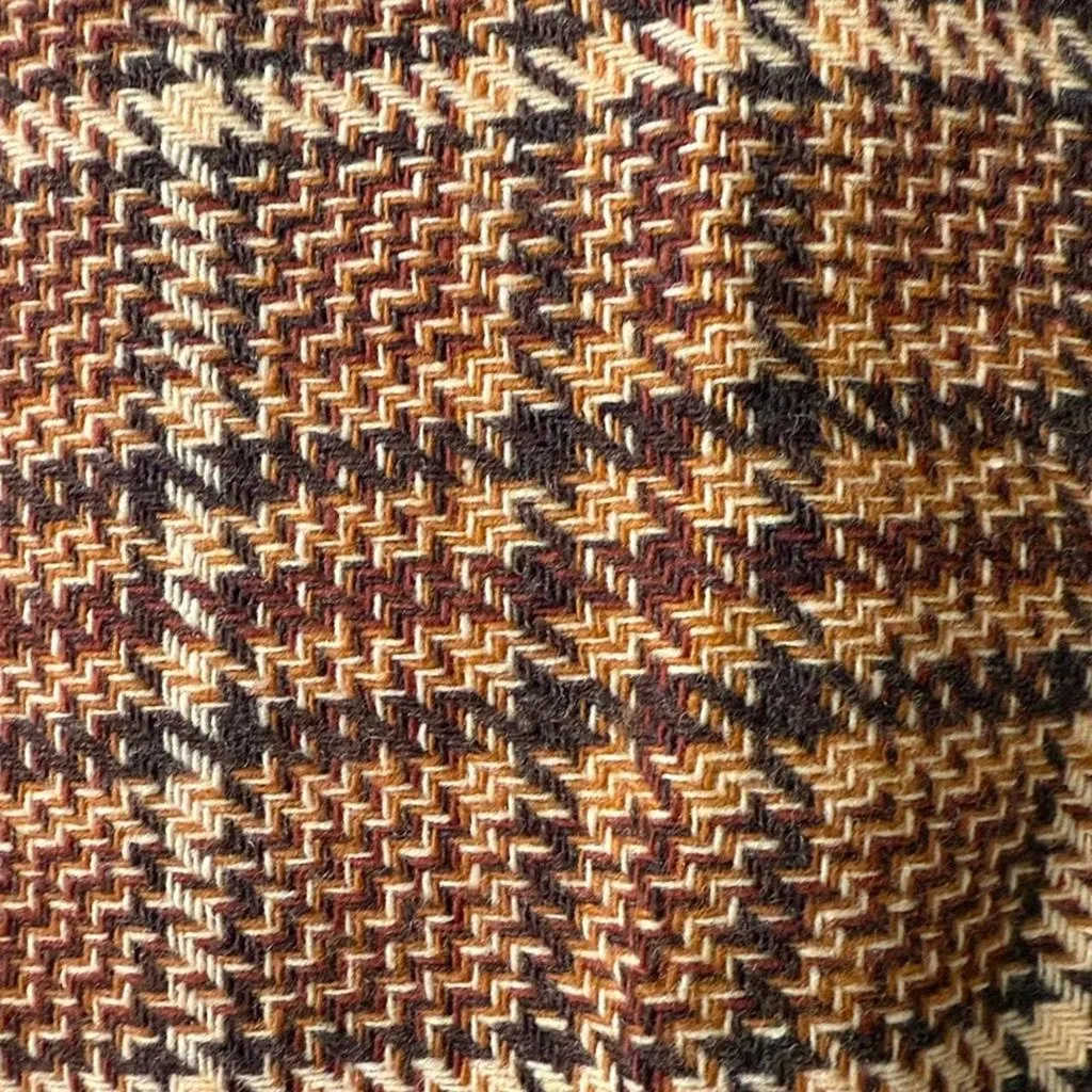 Vintage 60s Tweed Cigarette Pants Brown Size 23 - Image 4