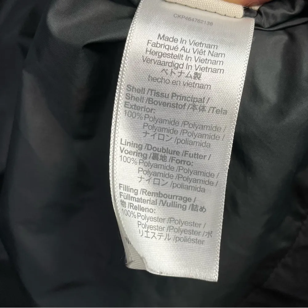 Black Surrey Hooded Puffer Long Winter Coat Classic Cozy Warm womens S - Image 13