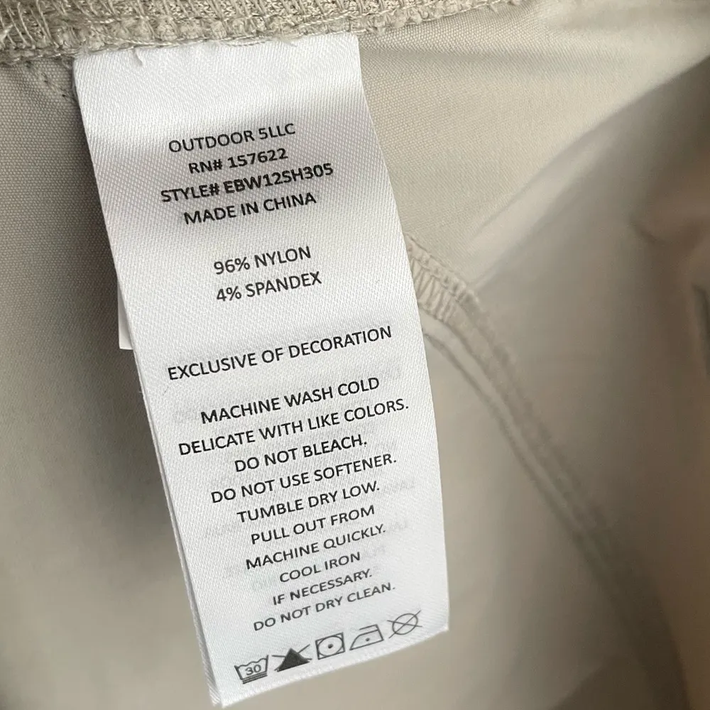 Eddie Bauer Women's Rainier Pumice Khaki Storm Repel UPF 50 Hiking Shorts Sz 22W - Image 8