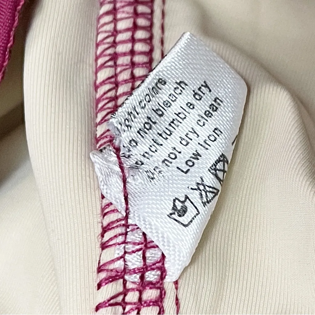 NWT Joyfolie Mia Joy Taryn One Piece Swimsuit Size XS Berry Wine Ruffle Tie Back Red - Image 12