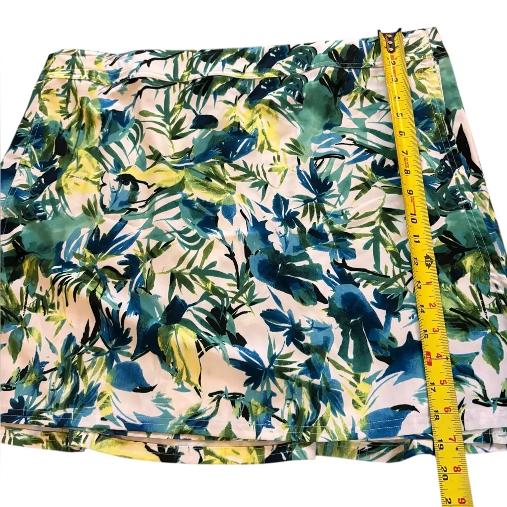 Rip Skirt Hawaii Beach Wrap Skirt Tropical Floral Womens Size 2XL Green - Image 7