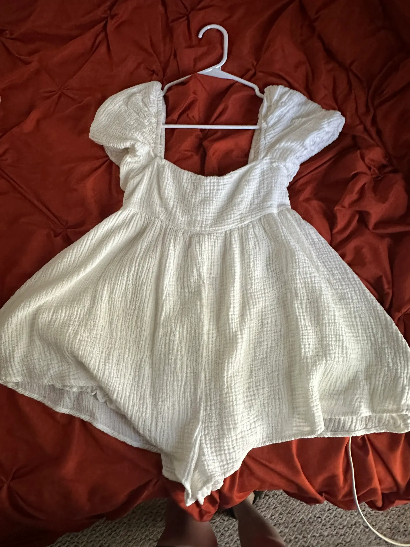White Babydoll Dress / Romper - Image 3